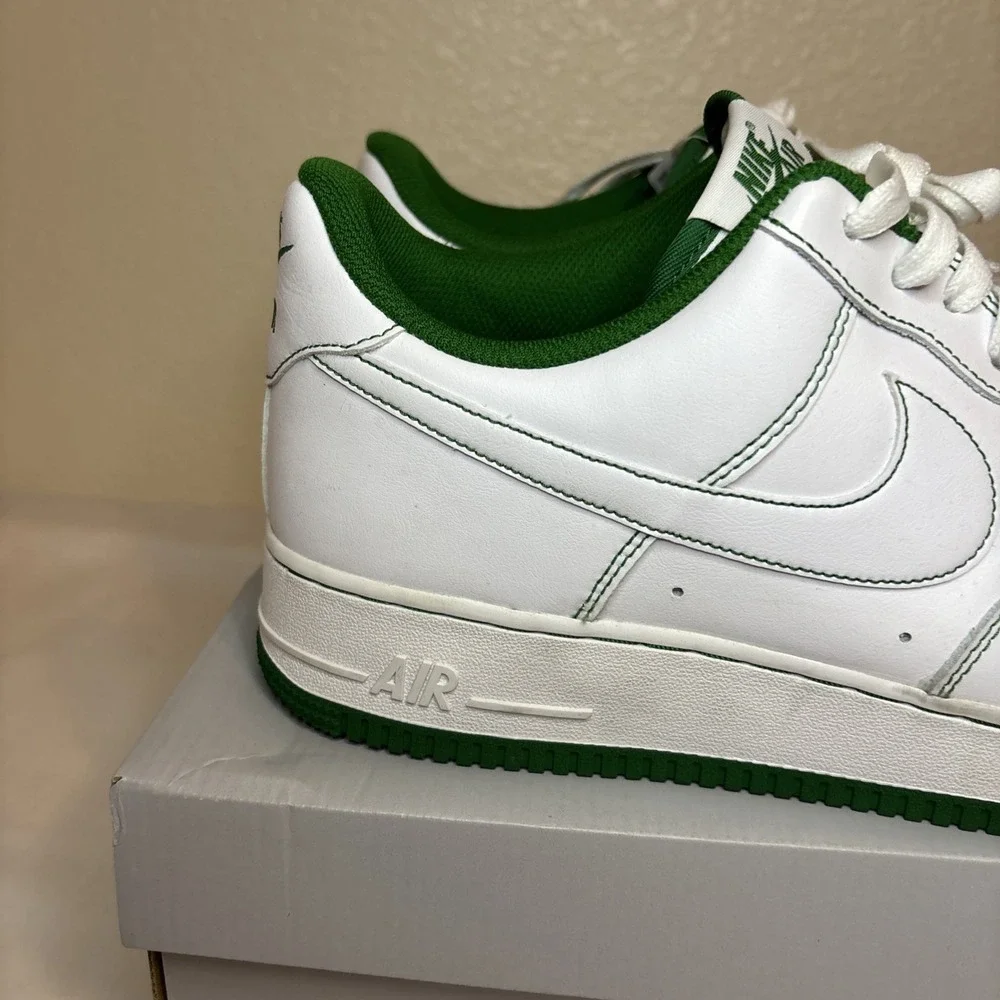 Nike Air Force 1 '07 Contrast Stitch‎ - White Pine Green Size 13